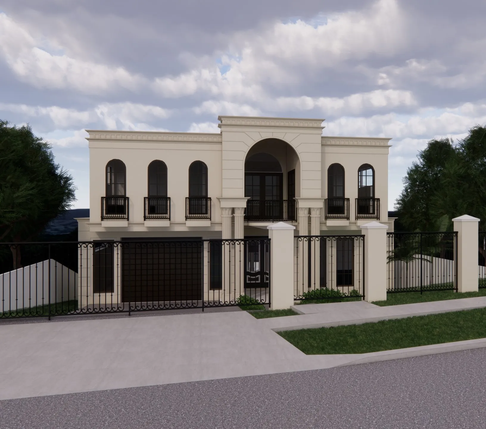 Iron balustrades and decorative gating